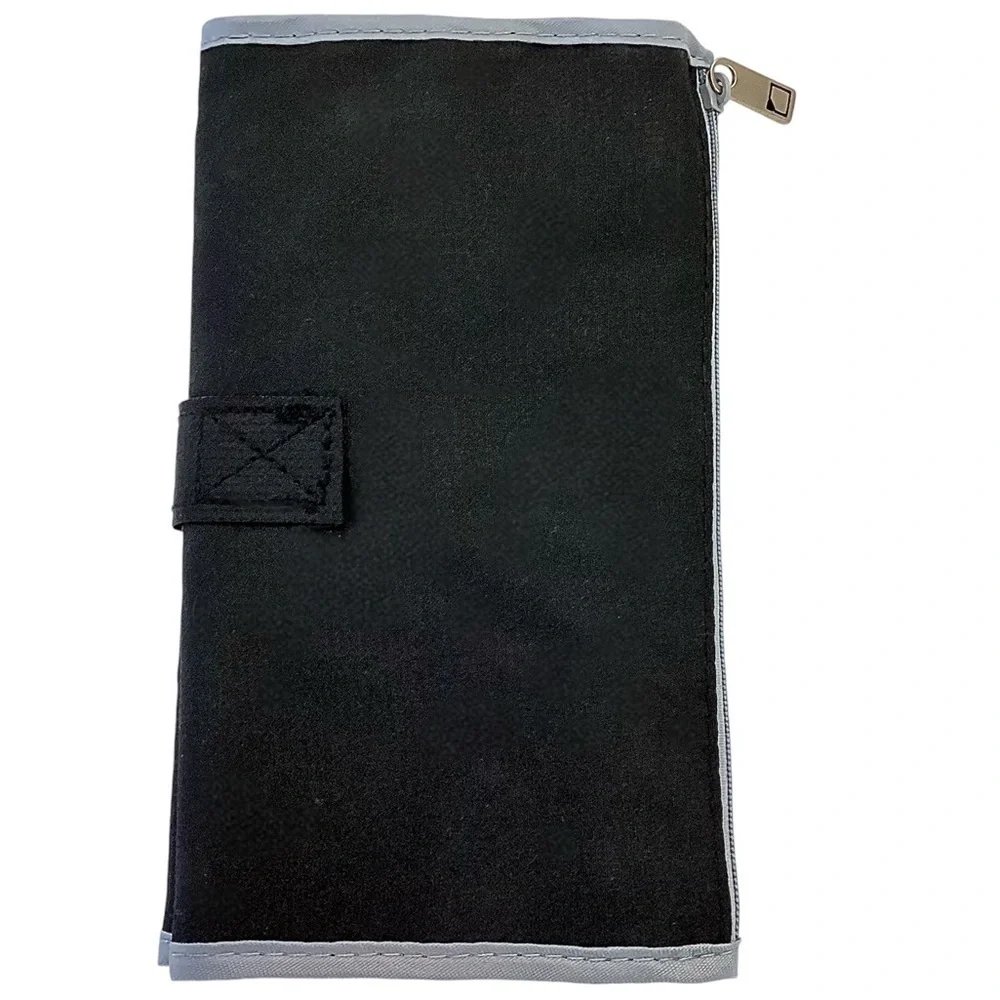 Lewis N Clark Black & Gray Deluxe Accessory / Pill Organizer AM/PM 16 Pouches